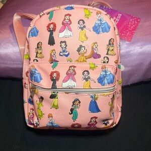 Disney Princess 11" Pink Backpack With Adjustable Straps NWT